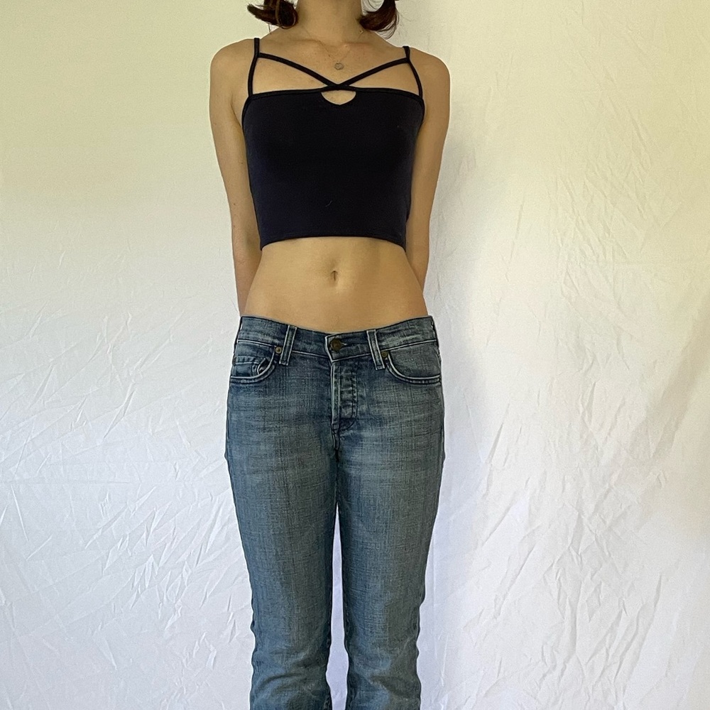 Y2K Strappy crop top